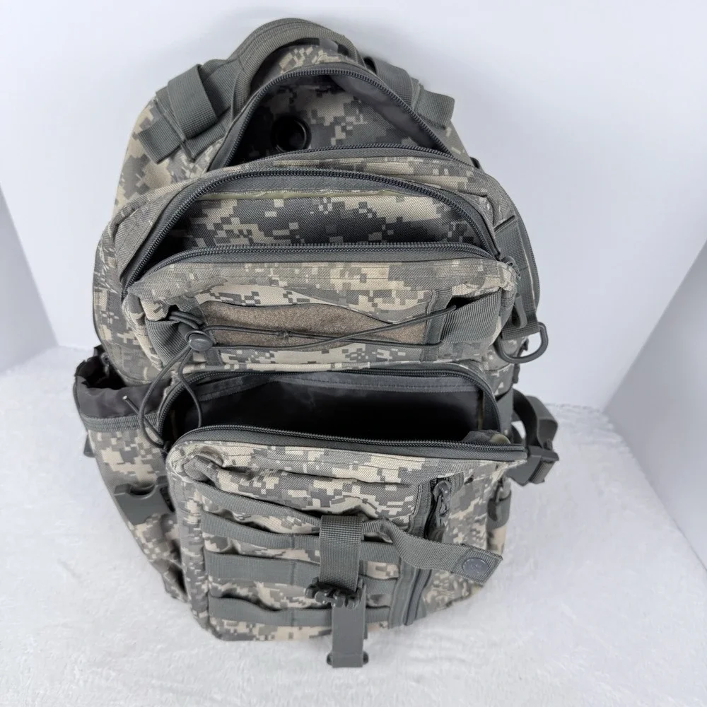 Protector Plus ACU Digital Camo Tactical Backpack MOLLE Hydration Military Pack